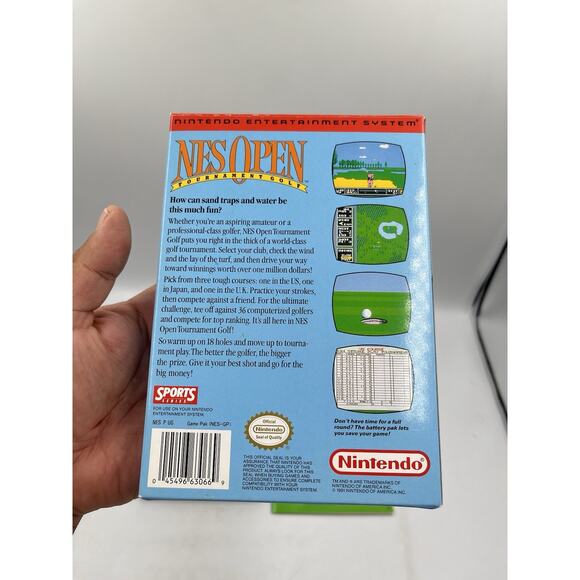 NES Open Tournament Golf Complete in Box CIB (Nintendo, NES 1991) Very Good - Picture 9 of 15